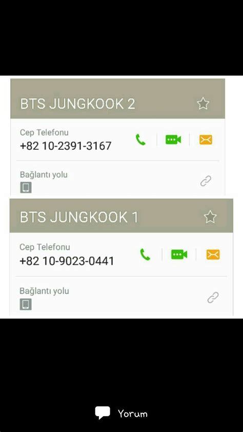 jungkook telefon numarası 2019